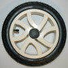 Колесо для детской коляски №007034 надув 12дюймов 47-203 12 1/2х1,75х2 1/4 с тормозной шестеренкой. БЕЖЕВОЕ